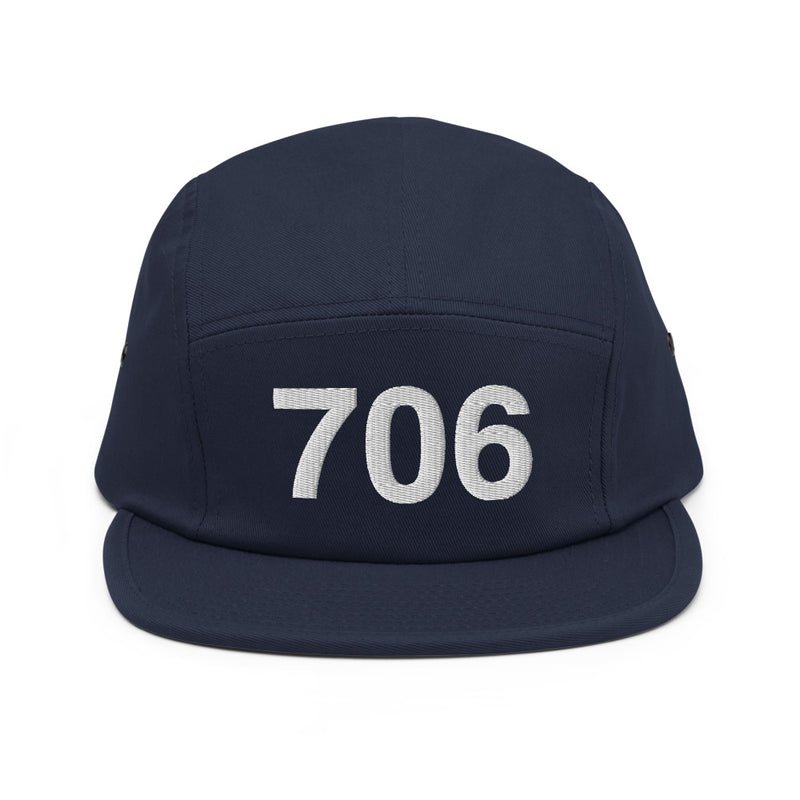 706 Athens GA Area Code Five Panel Cap