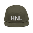 HNL Honolulu Airport Code Five Panel Camper Hat