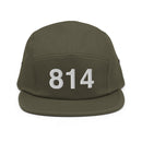814 Erie Area Code Five Panel Camper Hat