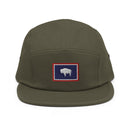 Wyoming Flag Five Panel Camper Hat