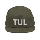 TUL Tulsa Airport Code Five Panel Camper Hat