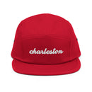 Cursive Charleston SC Five Panel Camper Hat