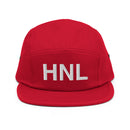 HNL Honolulu Airport Code Five Panel Camper Hat