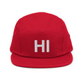 Hawaii HI Five Panel Camper Hat