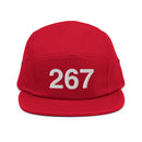 267 Philadelphia Area Code Five Panel Camper Hat