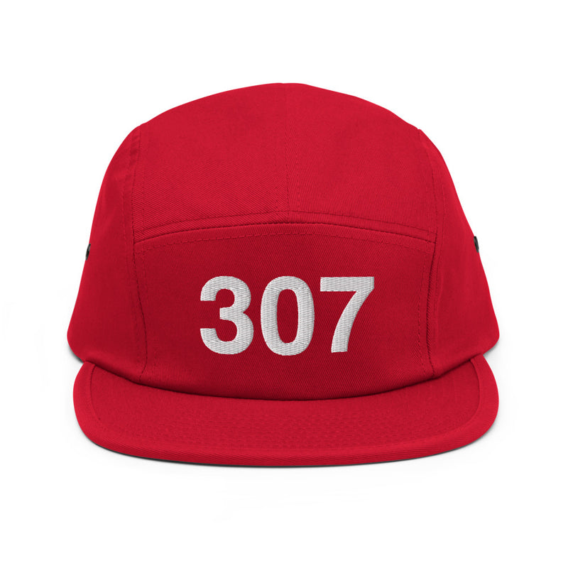 307 Wyoming Area Code Five Panel Camper Hat