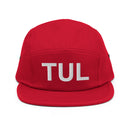 TUL Tulsa Airport Code Five Panel Camper Hat