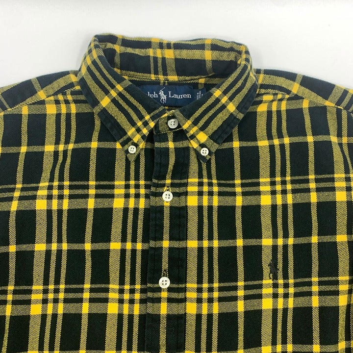 Black & Yellow Polo Ralph Lauren Flannel Size L