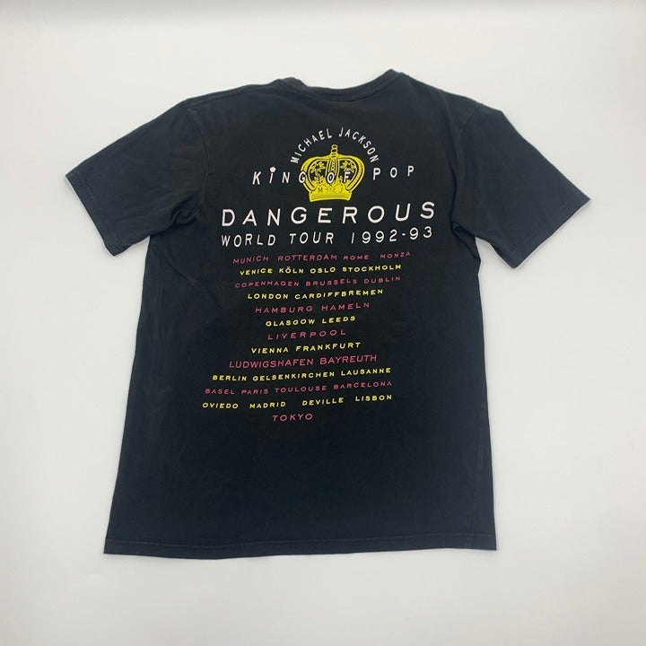 Michael Jackson Dangerous World Tour T-shirt Size S