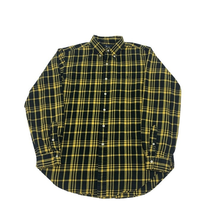 Black & Yellow Polo Ralph Lauren Flannel Size L