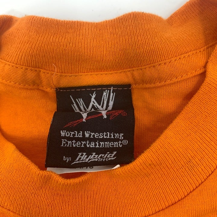 Vintage Orange WWF John Cena T-shirt