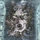 Tie Dye The Mountain Wolf Tree Roots T-shirt Size 2XL