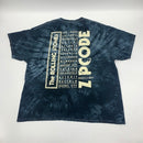 The Rolling Stones Tie Dye Zip Code T-shirt Size 2XL