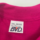 Vintage BVD Hot Pink Single Stitch Pocket T-shirt Made in USA Size 2XL