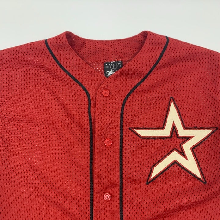 Vintage Houston Astros Jersey Size L Made In USA
