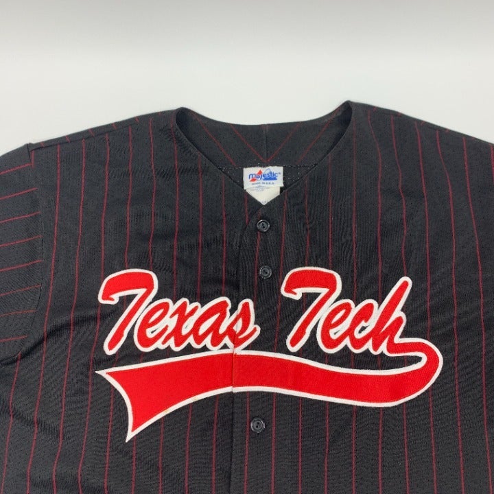 Vintage Texas Tech Baseball Jersey Size 2XL Made in USA