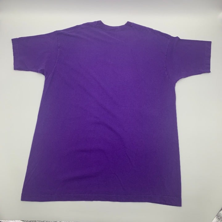 Purple Fruit Of The Loom Single Stitch Blank T-shirt Size 2XL Made in USA
