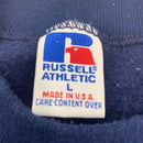 Vintage Navy Russell Athletic Blank Swearer Made in USA Size L