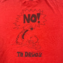 80s Calvin & Hobbs Just Say "No To Drugs"  T-shirt Size 2XL