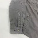 Distressed Gray Carhartt Flannel Lined Shirt Jac Size M