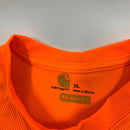 Carhartt Force Neon Orange High Visibility Shirt Size XL
