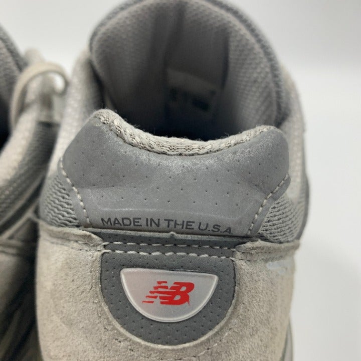 Grey New Balance 990v4 Shoes Made in USA size 9.5