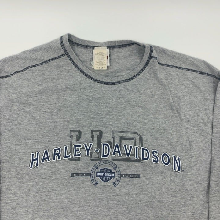 Long Sleeve Israel Harley Davidson T-shirt Size 3XL