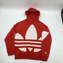 Red Adidas Originals Men’s Big Trefoil Hoodie Size M