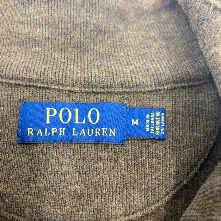 Brown Polo Ralph Lauren Full Zip Vest Size M