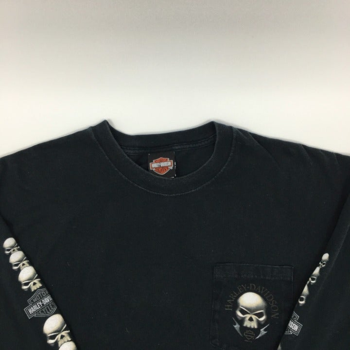 Villa Ridge Harley Davidson Long Sleeve T-shirt Size XL