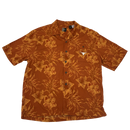 Burnt orange Texas Longhorns floral Hawaiian size large