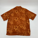 Burnt orange Texas Longhorns floral Hawaiian size large