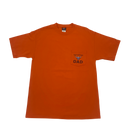 Neon Orange Camp Longhorn Dad T-shirt Size M