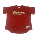 Vintage Houston Astros Button Up Jersey Size XL Made in USA