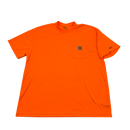 Carhartt Force Neon Orange High Visibility Shirt Size XL