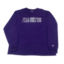 Long Sleeve TCU "Fear The Frog" Champion T-shirt Size 2XL