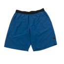 Prana Mojo Blue Elastic Wasit Shorts Size L 10" Inseam