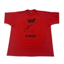 80s Calvin & Hobbs Just Say "No To Drugs"  T-shirt Size 2XL