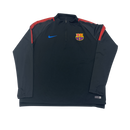 Nike FC Barcelona 1/4 Zip Long Sleeve Pullover Size XL