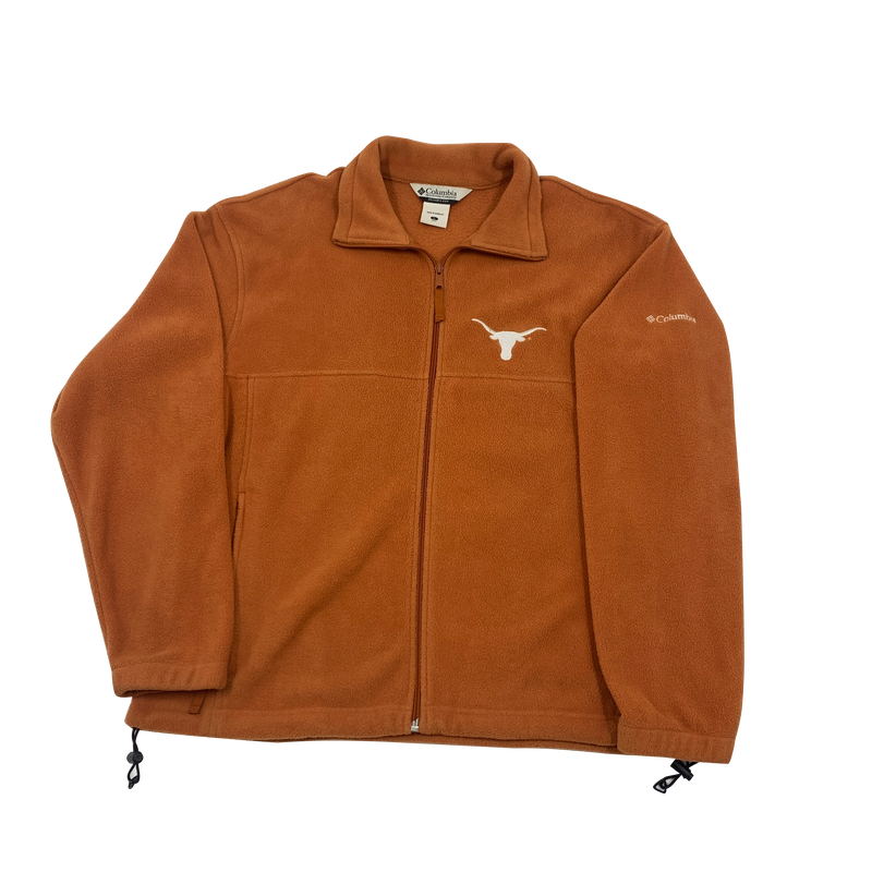 Texas Longhorns Full Zip Columbia Fleece Jacket Size L