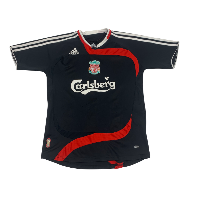 2007-2008 Black Liverpool Jersey Size M