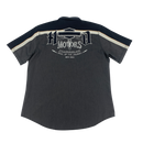 Harley Davidson Embroidered Mechanic Button Up Shirt Size L