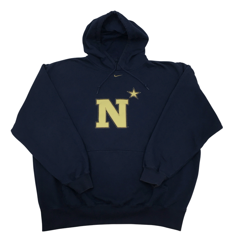 Naval Academy Nike Center Swoosh Hoodie Size 2XL