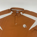 Burnt orange Texas Longhorns football polo size L