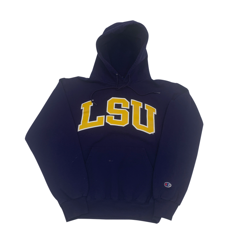 Purple LSU Tigers Champion Hoodie Size Small