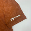 Texas Longhorns floral Hawaiian polo size M