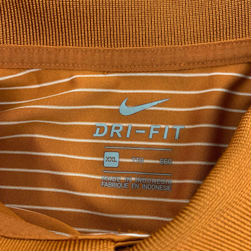 Burnt Orange pin stripe Nike Longhorns Polo size 2XL