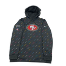SF 49ers Nike Crucial Catch Hoodie Size L