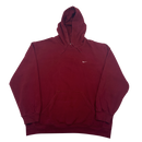 Vintage Maroon Nike Mini Swoosh Hoodie Size 2XL