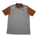 Gray & Burnt Orange Nike Texas Longhorns Polo Size M